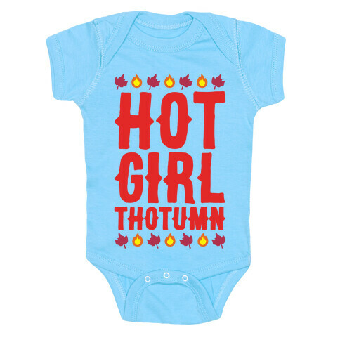 Hot Girl Thotumn Parody White Print Baby One-Piece