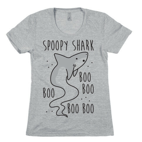 Spoopy Shark Boo Boo Boo Womens T-Shirt