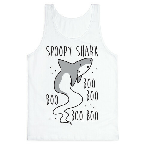 Spoopy Shark Boo Boo Boo Tank Top