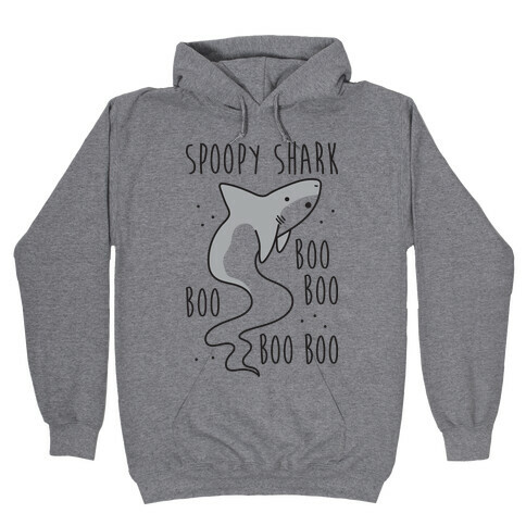 Spoopy Shark Boo Boo Boo Hooded Sweatshirt