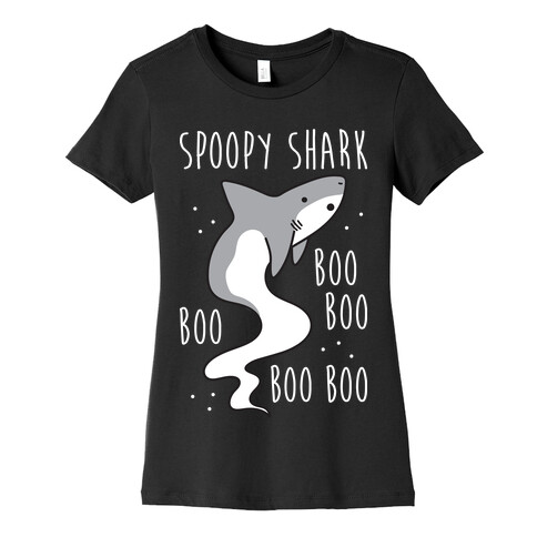 Spoopy Shark Boo Boo Boo Womens T-Shirt