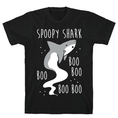 Spoopy Shark Boo Boo Boo T-Shirt