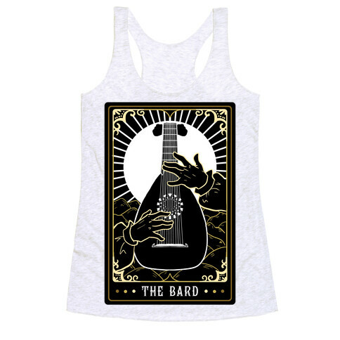 The Bard Tarot Card Racerback Tank Top