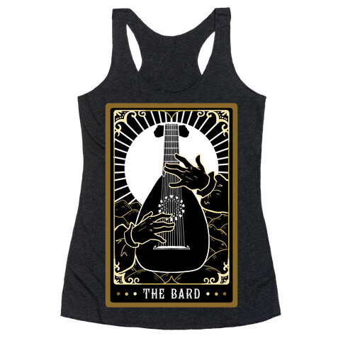 The Bard Tarot Card Racerback Tank Top