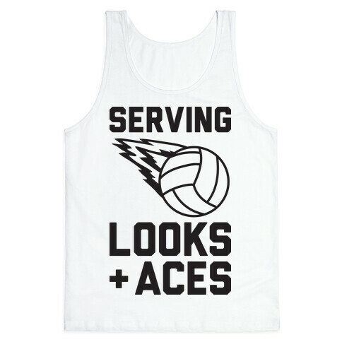 Serving Looks And Aces Volleyball Tank Top