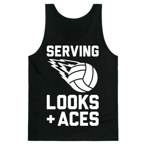 Serving Looks And Aces Volleyball Tank Top