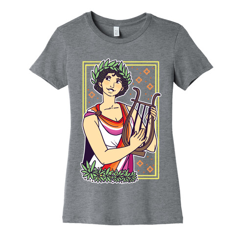 Sappho, Our Lady of Lesbians Womens T-Shirt