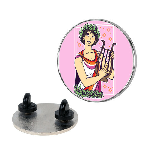 Sappho, Our Lady of Lesbians Pin