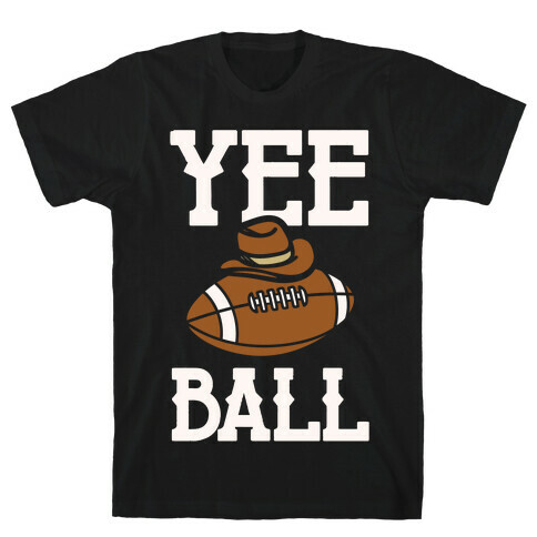 Yee Ball (Football) White Print T-Shirt