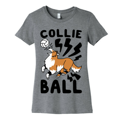 Collie Ball Womens T-Shirt