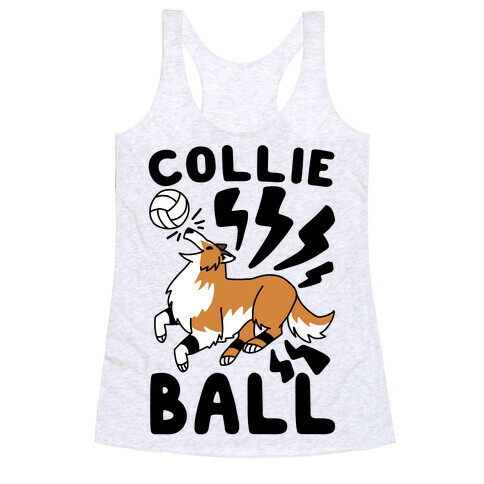 Collie Ball Racerback Tank Top