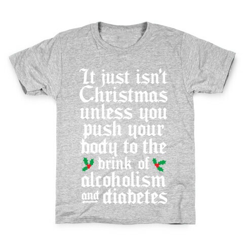 Alcoholism And Diabetes Kids T-Shirt