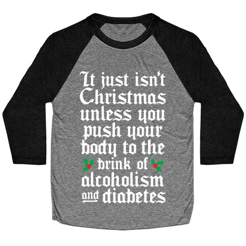 Alcoholism And Diabetes Baseball Tee