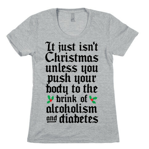 Alcoholism And Diabetes Womens T-Shirt