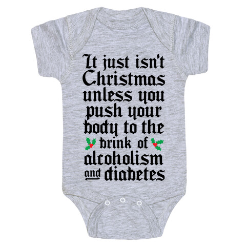 Alcoholism And Diabetes Baby One-Piece