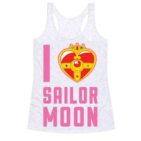 I Heart Sailor Moon Racerback Tank Top