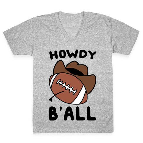 Howdy B'all V-Neck Tee Shirt