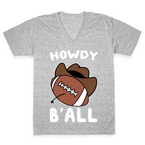 Howdy B'all V-Neck Tee Shirt