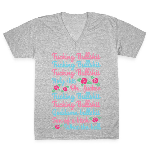 Galactic Mermaid Lyrics V-Neck Tee Shirt