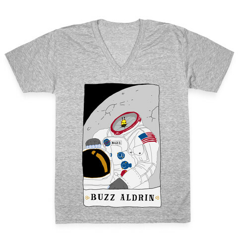 Buzz Aldrin Bee V-Neck Tee Shirt