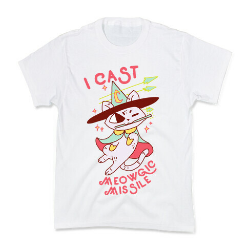 I Cast Meowgic Missile  Kids T-Shirt