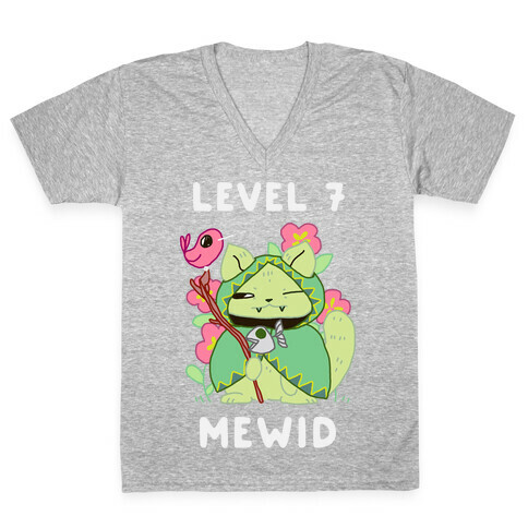 Level 7 Mewid  V-Neck Tee Shirt