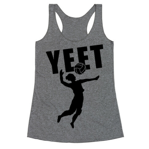 Volleyball YEET Racerback Tank Top