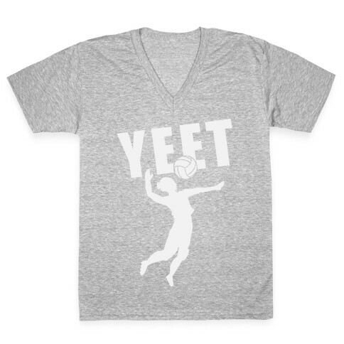 Volleyball YEET V-Neck Tee Shirt