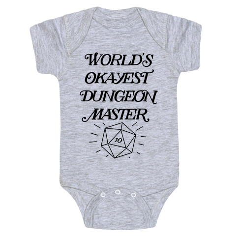 World's Okayest Dungeon Master Baby One-Piece