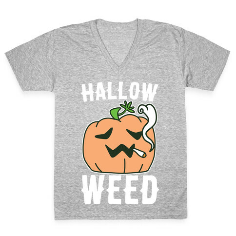 Hallow-Weed V-Neck Tee Shirt