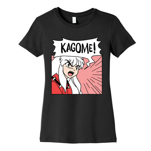 InuYasha Screaming Kagome (1 of 2 pair) Womens T-Shirt