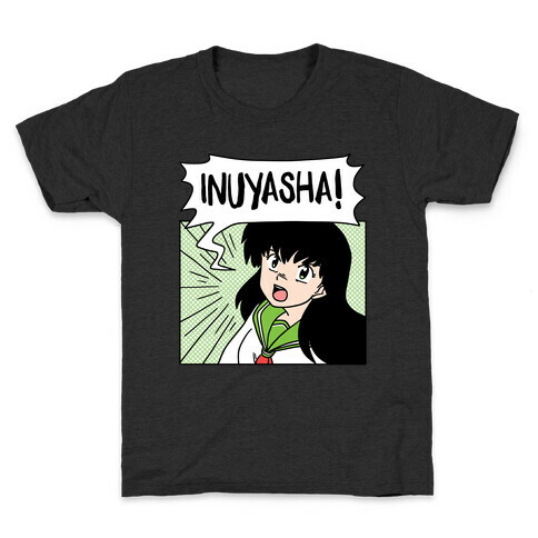 Kagome Screaming InuYasha (1 of 2 pair) Kids T-Shirt