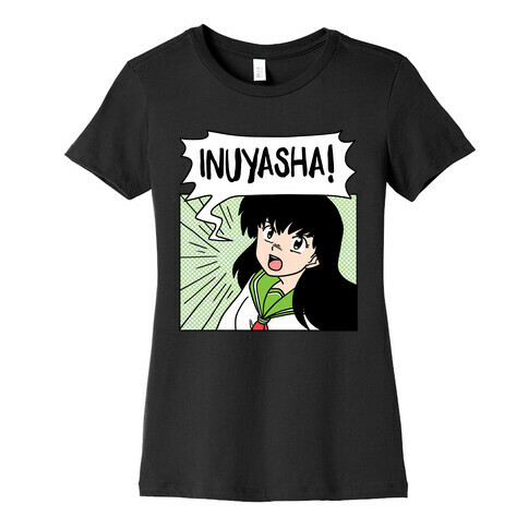 Kagome Screaming InuYasha (1 of 2 pair) Womens T-Shirt