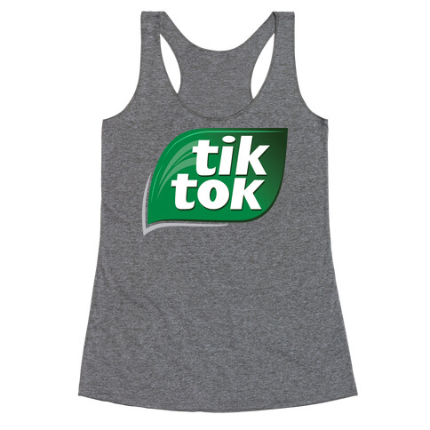 TikTok Tic Tac Parody Logo Racerback Tank Top