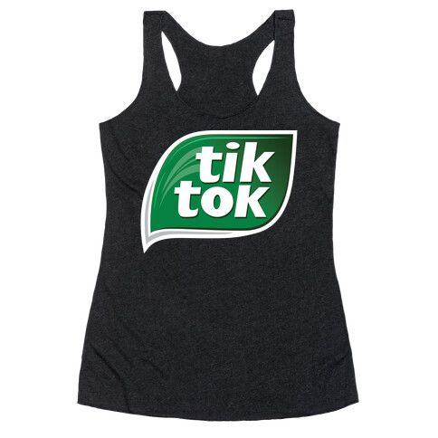 TikTok Tic Tac Parody Logo Racerback Tank Top