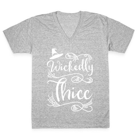 Wickedly Thicc V-Neck Tee Shirt