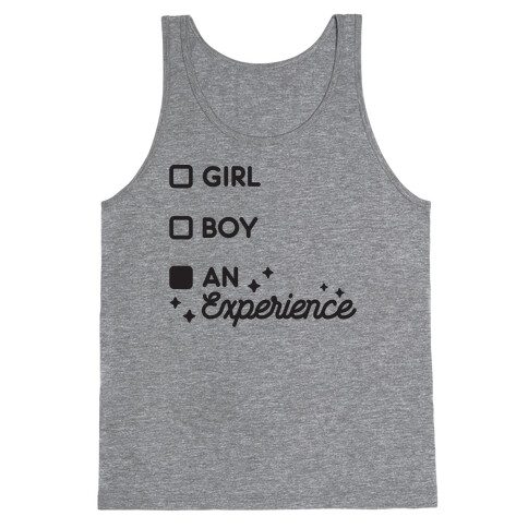 Girl, Boy, An Experience Checklist  Tank Top