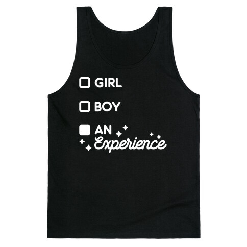 Girl, Boy, An Experience Checklist Tank Top