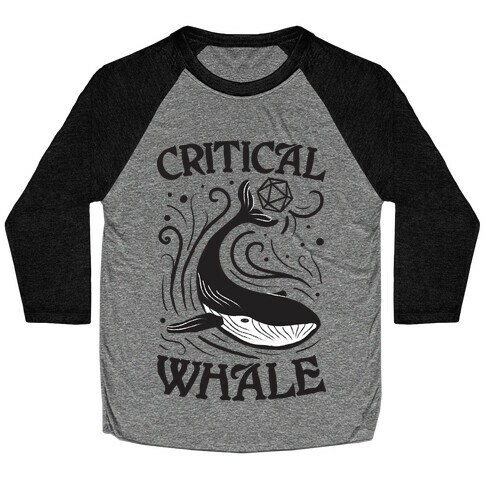 Critical Whale Baseball Tee