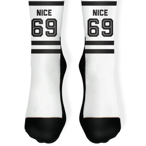 Nice 69 Sports Team Parody Sock