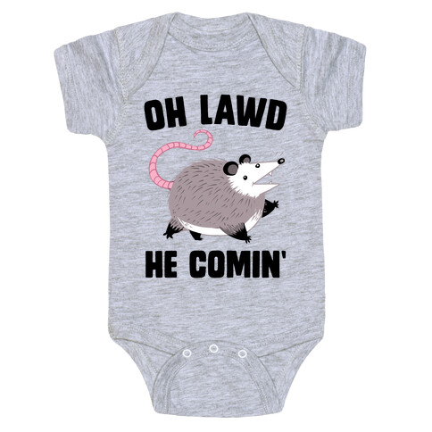 Oh Lawd He Comin' Possum Baby One-Piece