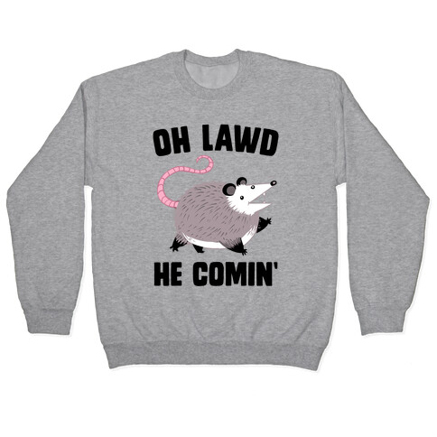 Oh Lawd He Comin' Possum Pullover