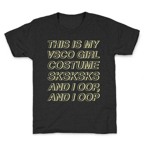 This Is My VSCO Girl Costume White Print Kids T-Shirt