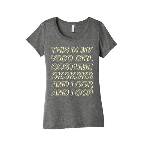 This Is My VSCO Girl Costume White Print Womens T-Shirt