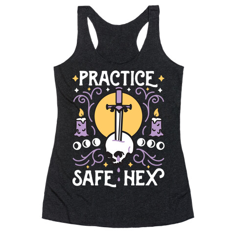 Practice Safe Hex Racerback Tank Top