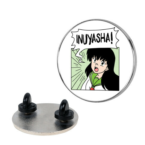 Kagome Screaming InuYasha (1 of 2 pair) Pin