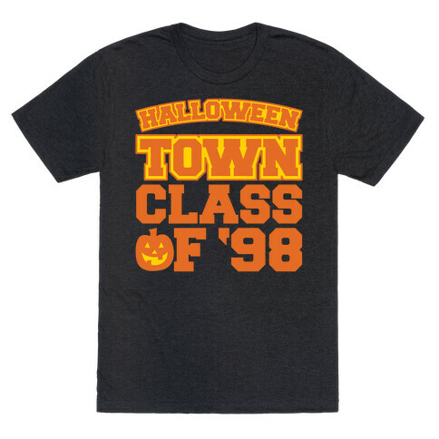 Halloween Town Class of '98 Parody White Print T-Shirt