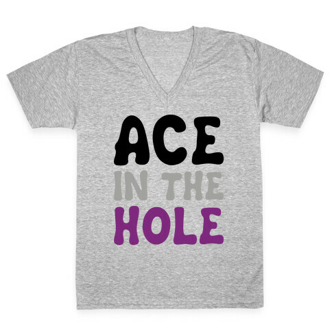 Ace In The Hole V-Neck Tee Shirt