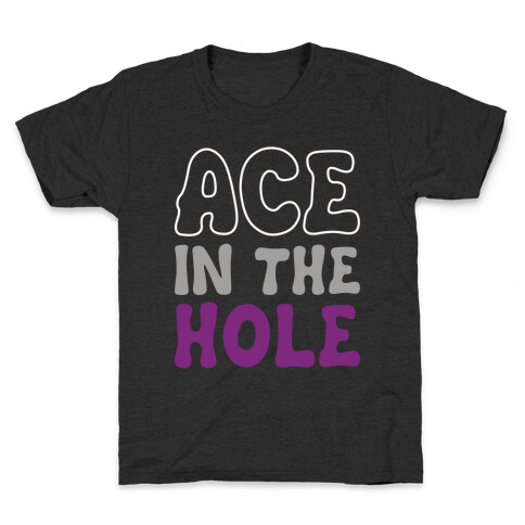 Ace In The Hole White Print Kids T-Shirt