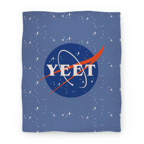 Yeet Nasa Logo Parody Blanket